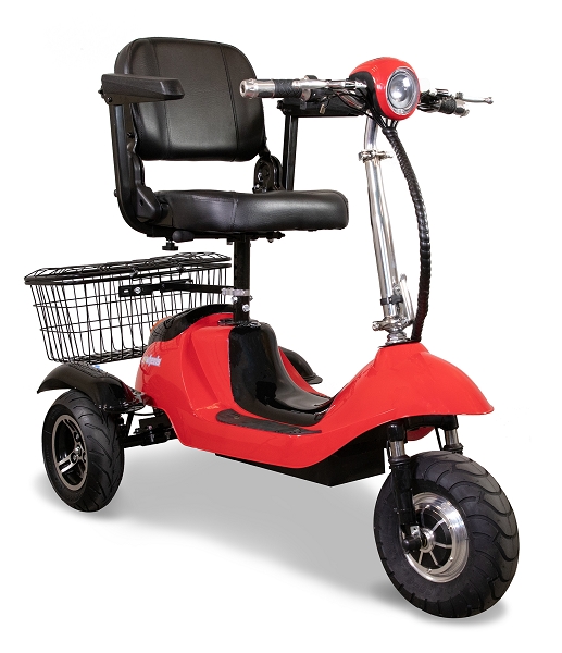 EWheels EW-20 Long Range High Speed Mobility Scooter 300lbs Red and Black